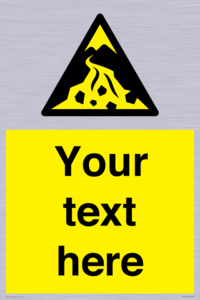 Custom Warning: Debris flow zone